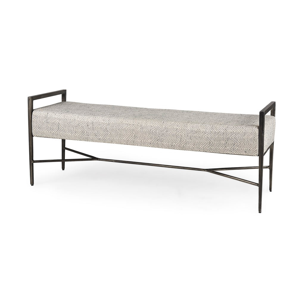 Mercana Charlotte Accent Bench angled view 