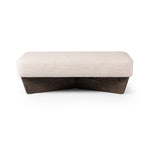 Chaz Large Ottoman Alcala Sand Front Facing View 230220-005
