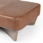 Four Hands Chaz Large Ottoman Solid Nettlewood Base