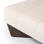 Chaz Square Ottoman Alcala Sand Performance Fabric Seating 230221-005
