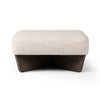 Chaz Square Ottoman Alcala Sand Front Facing View 230221-005
