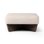 Chaz Square Ottoman Alcala Sand Front Facing View 230221-005
