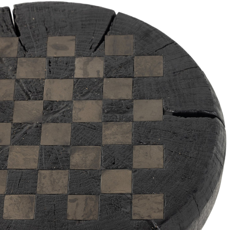 Chess Table Carbonized Black Top View 234277-002