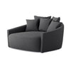 Chloe Media Lounger Gibson Smoke Angled View Four Hands