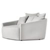 Chloe Media Lounger Modern Cambric Silver Angled Side View 102766-013
