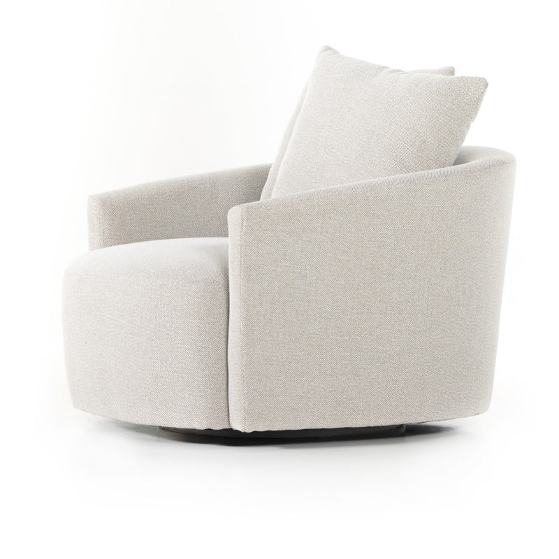 Four Hands Chloe Swivel Chair side view