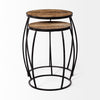 Mercana Clapp Nesting Accent Table side view 