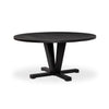 Cobain Dining Table Flint Black Angled View 101457-002