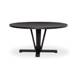 Solid Mango Wood Cobain Dining Table Flint Black Side View 101457-002