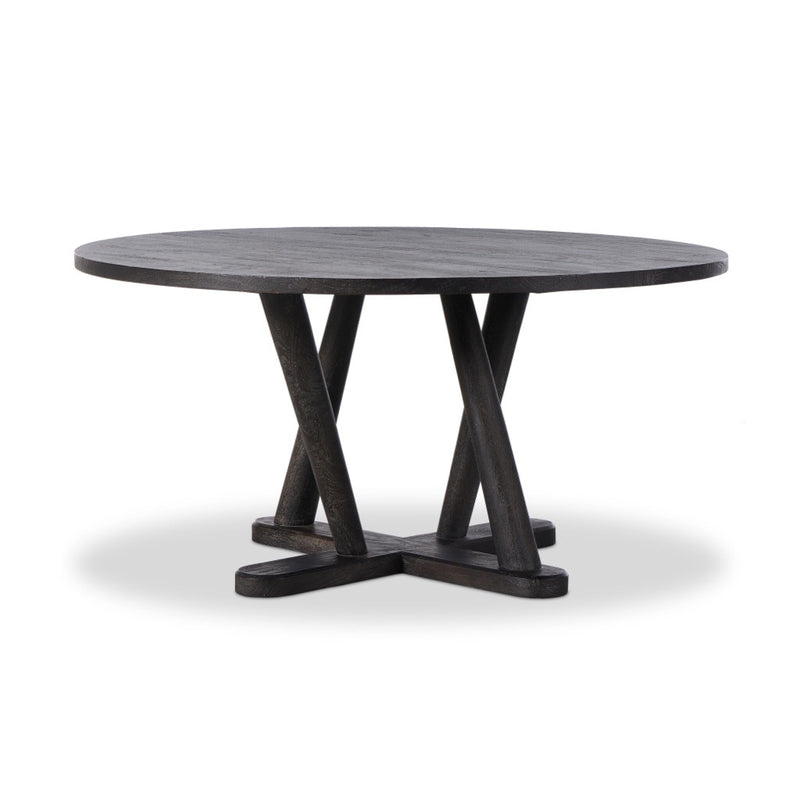 Cobie Dining Table Dark Anthracite Side View Four Hands