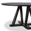 Cobie Dining Table Dark Anthracite Angled Legs Base Four Hands