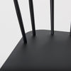 Mercana Colin Stool black metal seat 