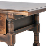 Colonial Table by Van Thiel Aged Brown Edge Detail 238733-001