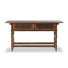 Four Hands Colonial Table by Van Thiel Aged Brown Back View