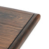 Colonial Table by Van Thiel Aged Brown Top Corner Detail 238733-001
