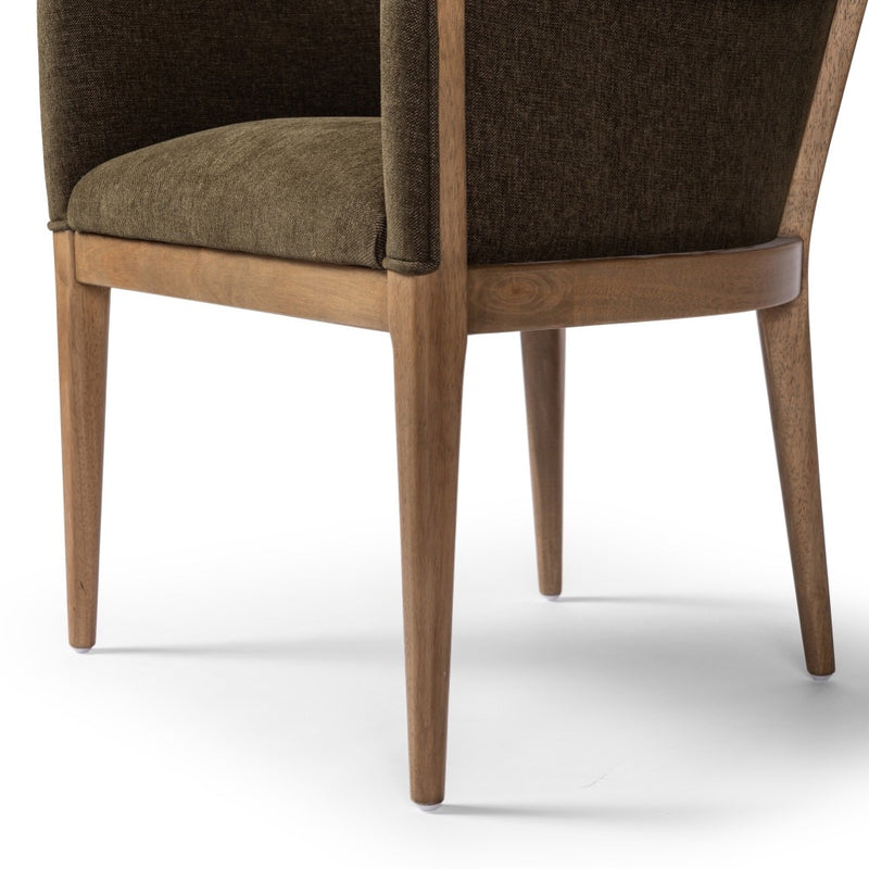 Colston Dining Chair Sutton Olive Parawood Legs Four Hands