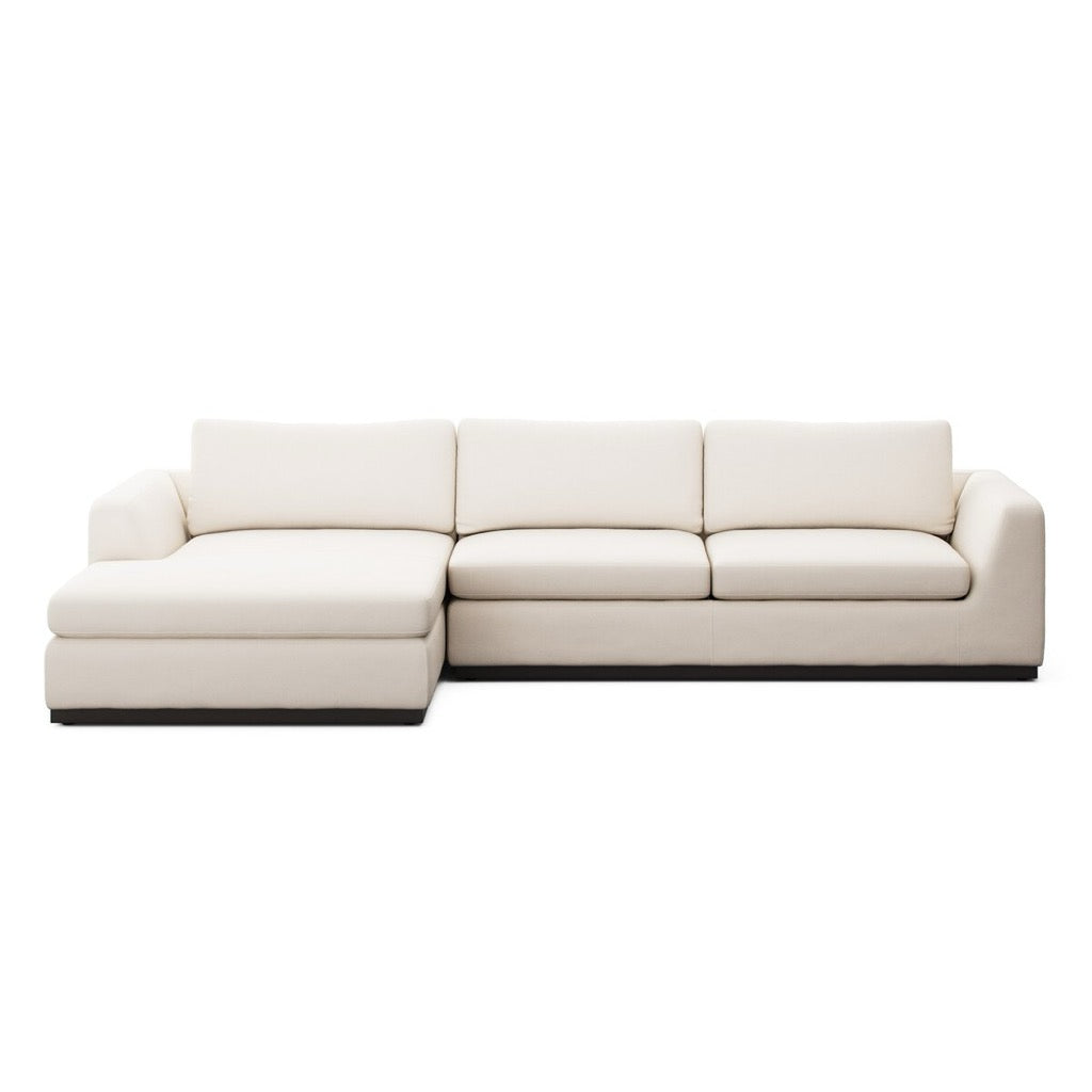 Four Hands Colt 2-Piece Sectional front view left chaise 