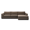 Four Hands Colt 2-Piece Sectional front view right chaise 