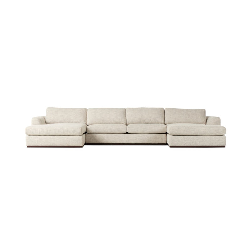 Colt 3-Piece U Sectional Merino Cotton Front Facing View 237311-003