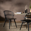 Connor Windsor Dining Chair Black Ash Staged View Four Hands