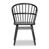 Four Hands Connor Windsor Dining Chair Black Ash front Facing View