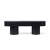 Four Hands Conroy Accent Bench Black Pine Front Facing View