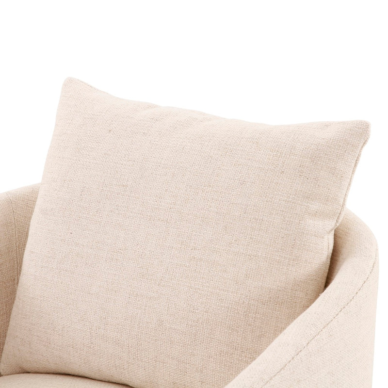 Four Hands Copeland Chair Thames Cream Performance Fabric Pillow