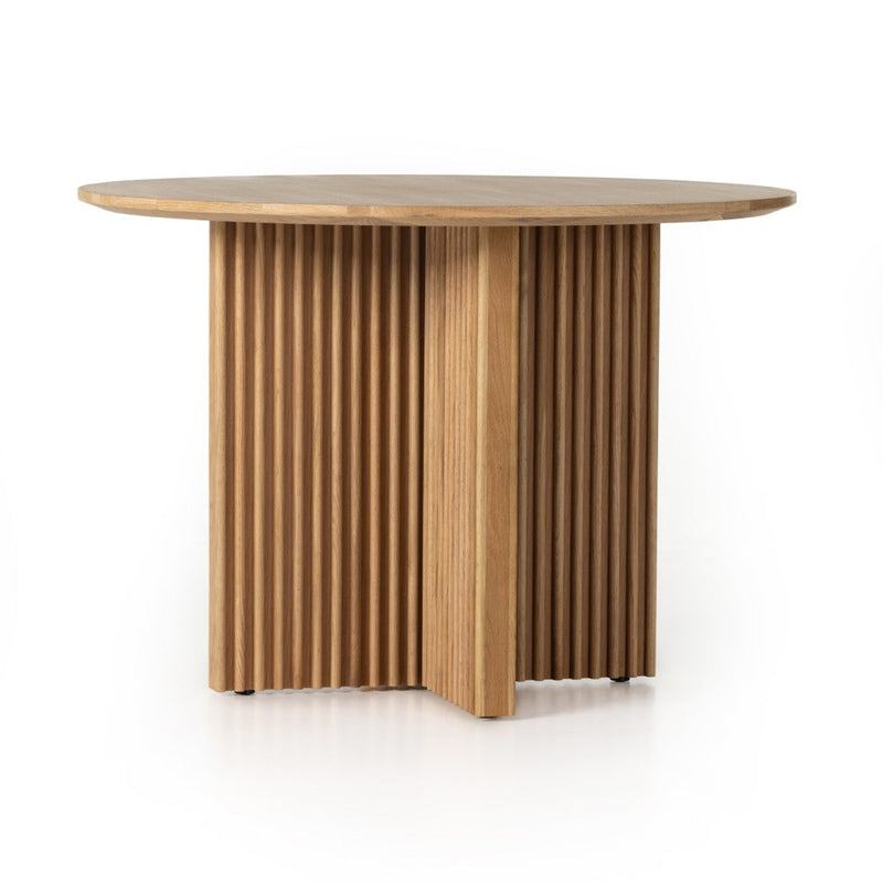 Copo Dining Table Natural Oak Angled View Four Hands