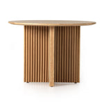 Copo Dining Table Natural Oak Fluted Base 232540-001