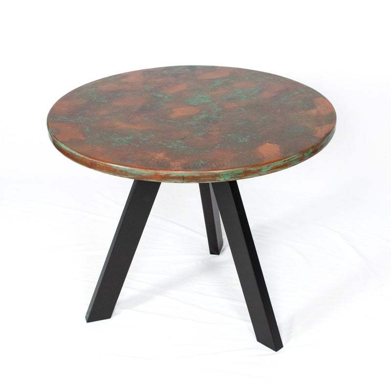 Star Copper Dining Table - Tripod Base | Handcrafted Raw Copper ...