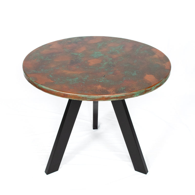 Star Copper Dining Table - Tripod Base | Handcrafted Raw Copper ...