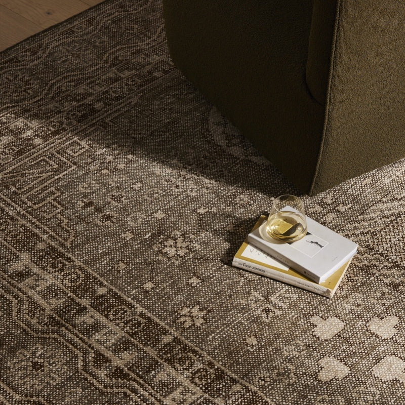 Four Hands Cortona Hand Knotted Rug staged close up