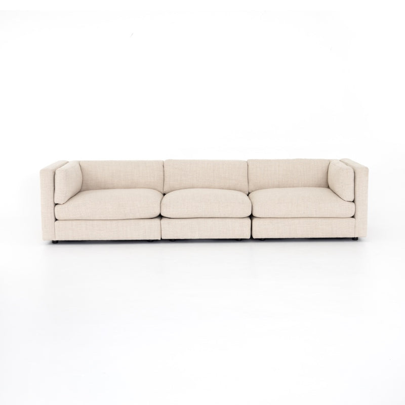 Cosette 3-Piece Sectional Front Facing View Four Hands