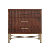 Cosmopolitan Three Drawer Nightstand FCS-NC26HB-1 front view 
