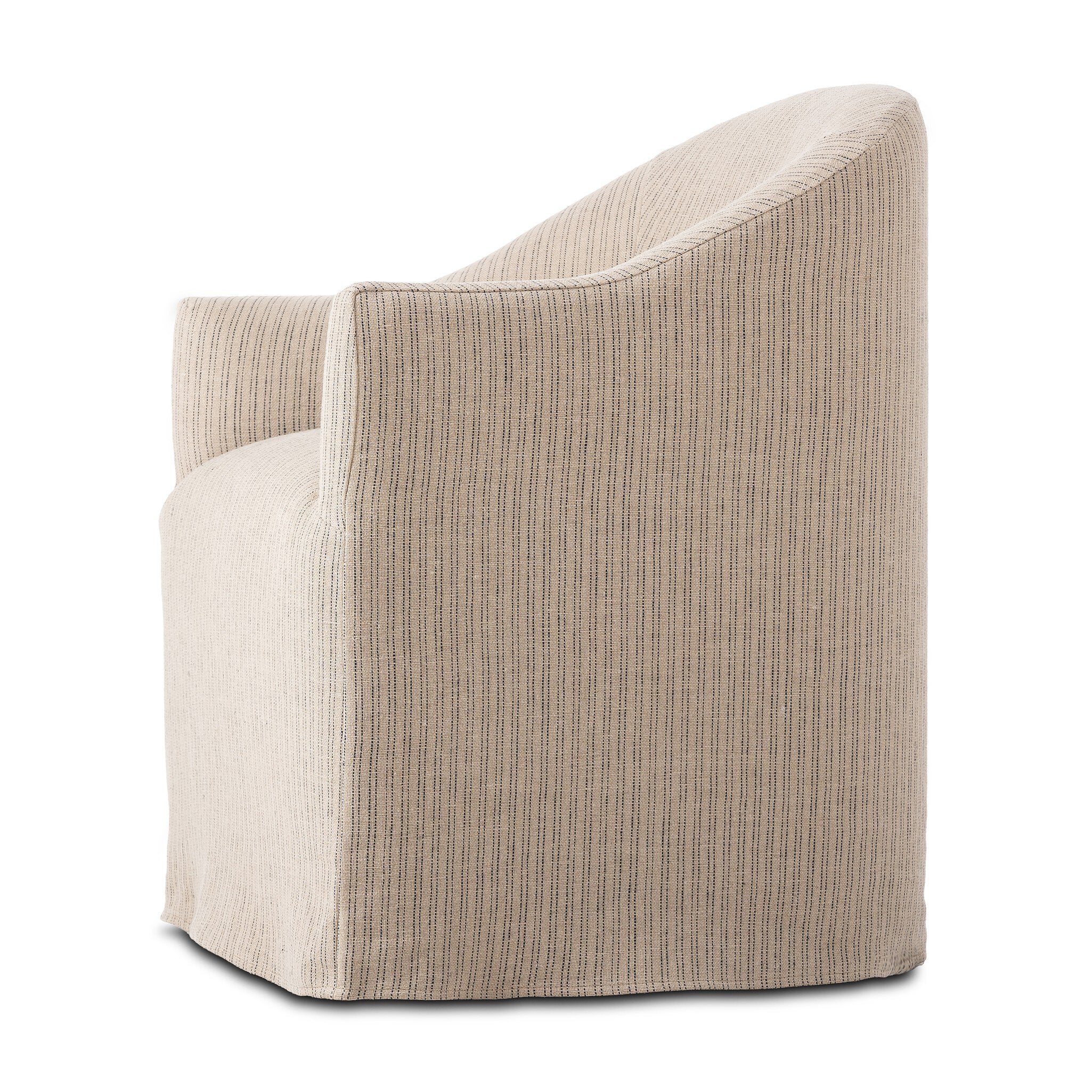 Cove Dining Chair With Casters - Laine Navy – Artesanos Design Collection