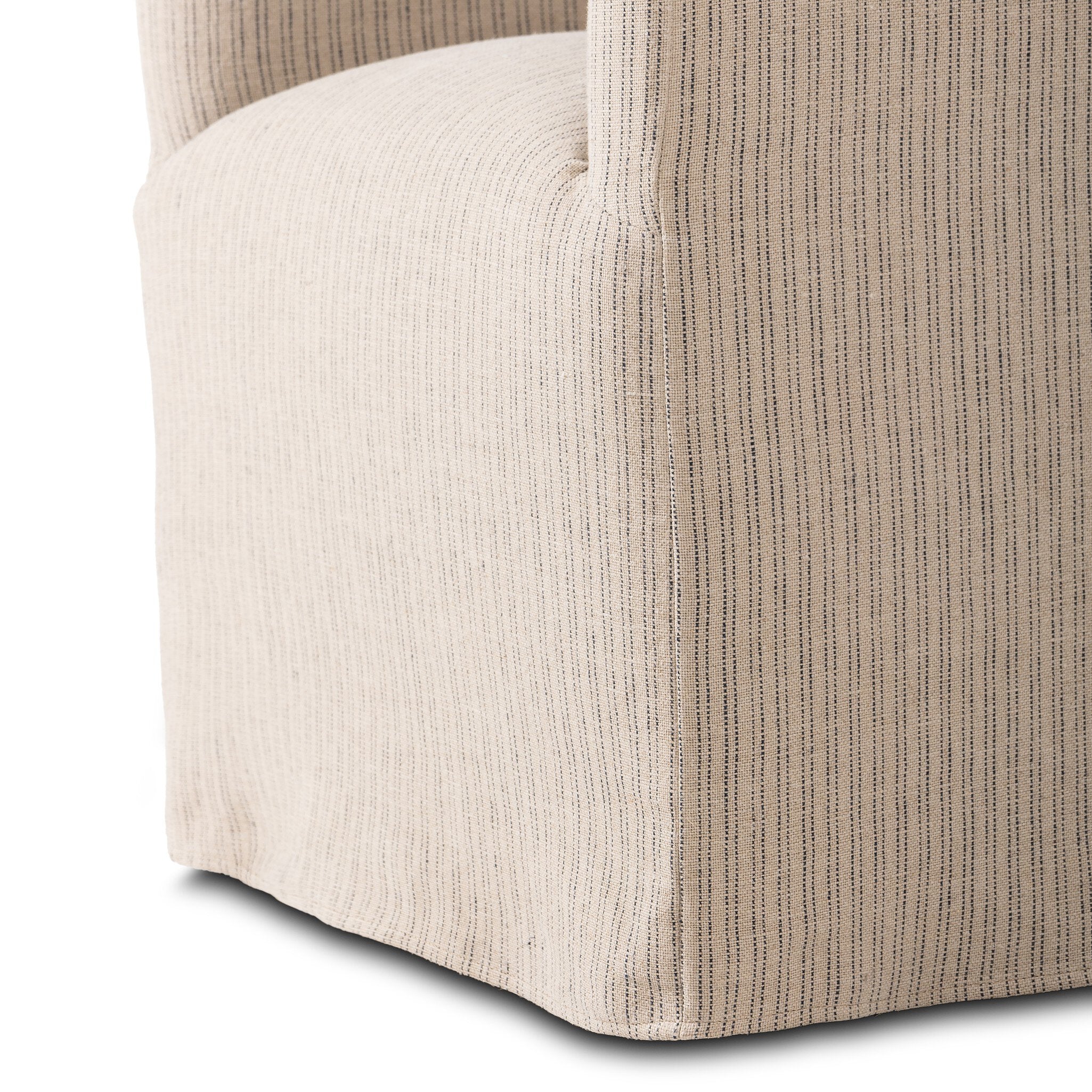 Cove Dining Chair With Casters - Laine Navy – Artesanos Design Collection