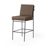 Crete Bar Stool Fiqa Boucle Cocoa Angled View 228057-018
