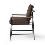 Crete Dining Armchair FIQA Boucle Cocoa Side View Four Hands