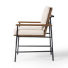 Crete Dining Armchair Savile Flax Side View Four Hands
