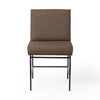 Four Hands Crete Performance Fabric Dining Chair Fiqa Boucle Cocoa Front Facing View