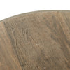Crosby Round Coffee Table Natural Resawn Oak Tabletop Detail Four Hands