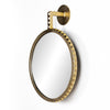 Four Hands Cru Small Mirror Aged Gold Angled View