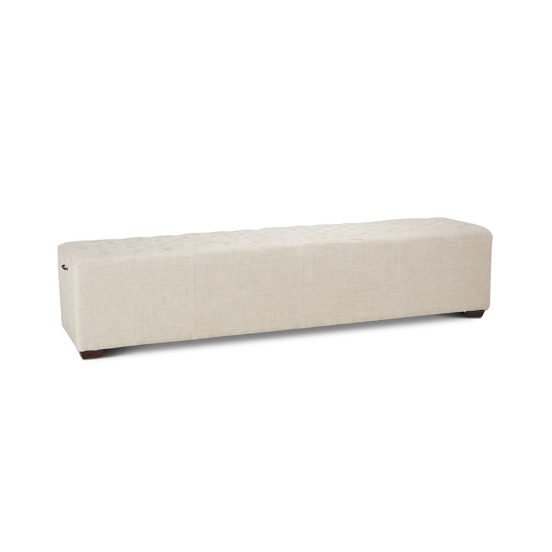 HTD D'Orsay Upholstered Bench angled view 
