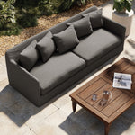 Dade Outdoor Slipcover Sofa 225073-001 staged overhead view
