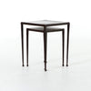 Dalston Nesting End Table Antique Rust Angled View 101650-004