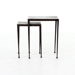 Four Hands Dalston Nesting End Table Antique Rust Side View