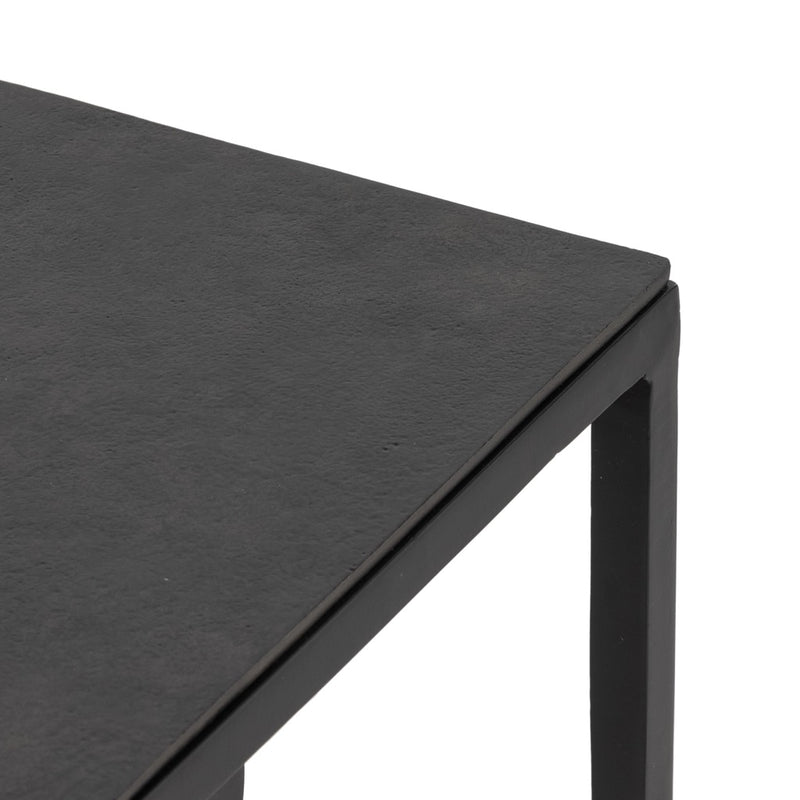 Dalston Nesting End Table Raw Black Iron Tabletop 101650-003
