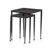 Dalston Nesting End Table Raw Black Angled View 101650-003