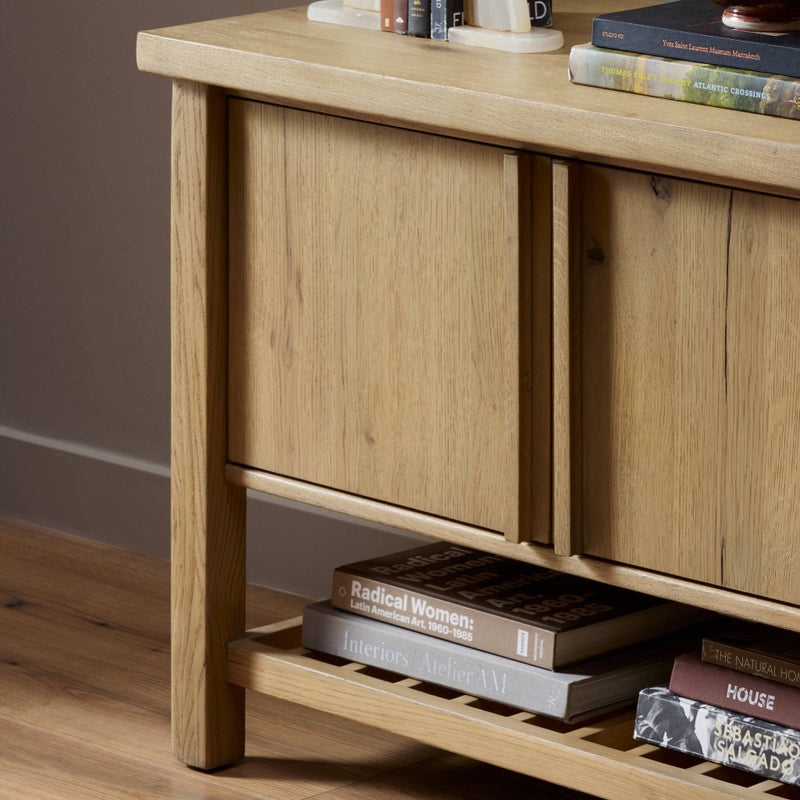 Dalton Media Console 248841-001 staged left side view 
