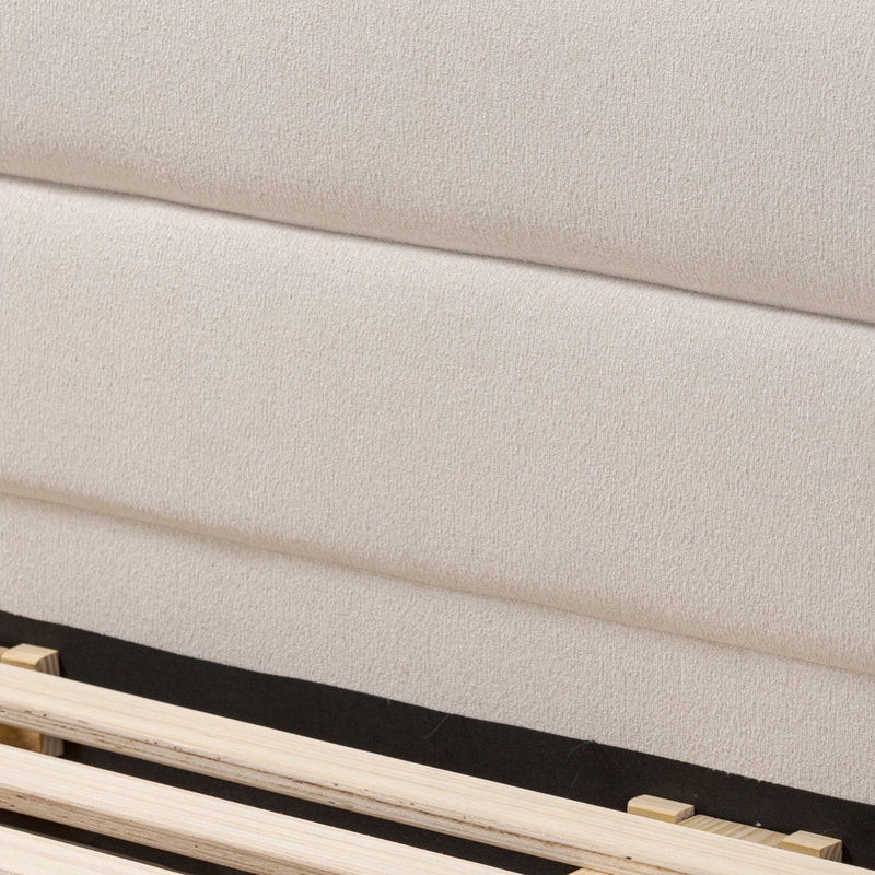 Daphne Bed 106045-207 upholstered headboard and slats